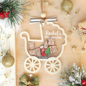 Personalized Baby's First Christmas Ornament: Shakeable Keepsake