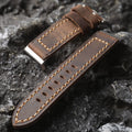 Handcrafted rugged style Samsung Watch Ultra Strap - Antique Brown