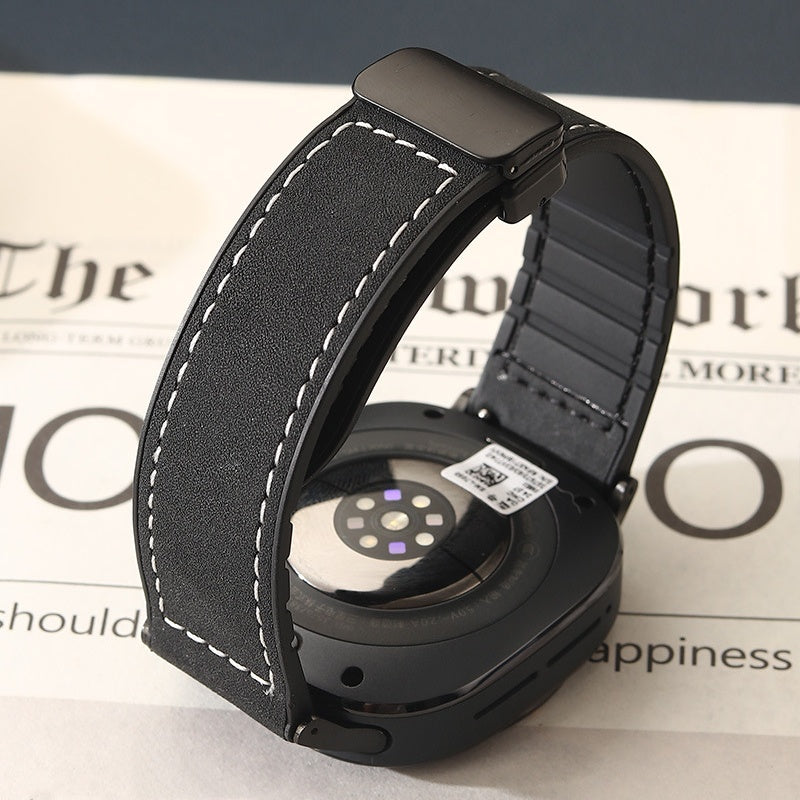 Silicone Magnetic Leather Strap For Samsung Watch Ultra