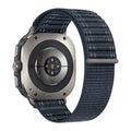 Wave Pattern Nylon Contrast Color Strap For Samsung Watch Ultra 47mm