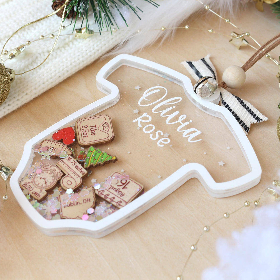 Personalized Baby's First Christmas Ornament: Acrylic Keepsake