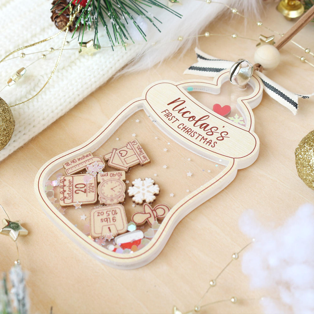 Custom Baby's First Christmas Ornament: Personalized Keepsake