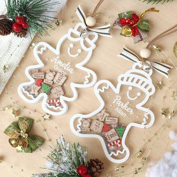 Personalized Baby's First Christmas Ornament: Gingerbread Shaker
